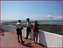 Jane on our tour with the Policia de Turismo
